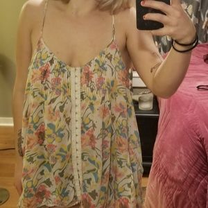 Bright Boho Free People Blouse